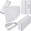 Ripeng 60 Pieces Aluminum Metal Plant Labels Writable Seedling Tree Tags with 6 Inch Wires Waterproof Double Sided Write for Plant Garden Marker Outdoor Identification and Greenhouse