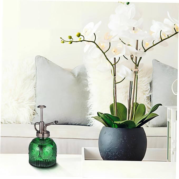 Milisten Elegant Glass Plant Mister Spray Bottle Capacity Water Sprayer for Indoor and Outdoor Plants Durable Thick Glass with Smooth Trigger Stylish Design for Home and Garden
