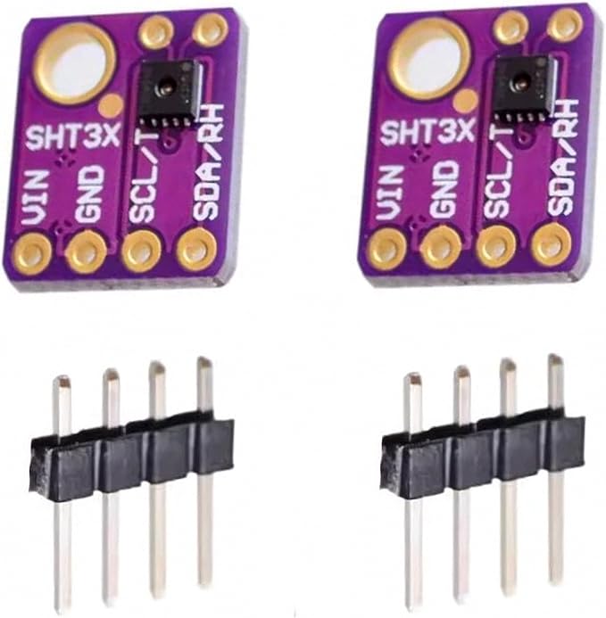 2pcs GY-SHT31-D SHT31-D 3.3V Temperature and Humidity Sensor Module Breakout Digital Output IIC I2C Interface for Arduino