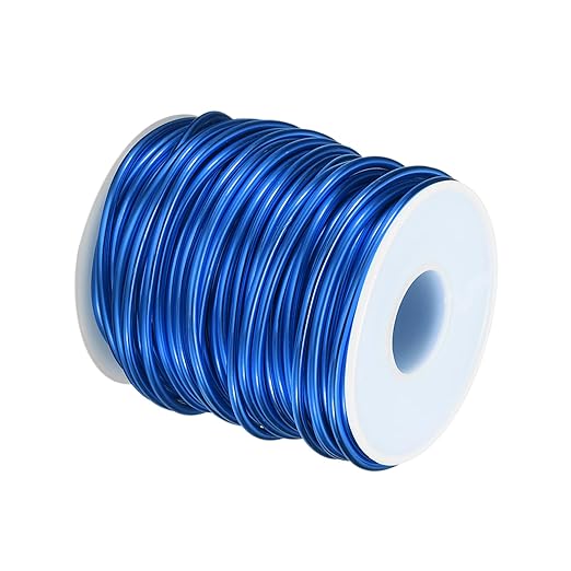 HARFINGTON Bonsai Wire Anodized Aluminum Training Wire Roll 2.5mm/10 Gauge 66ft Length Bendable Bonsai Tree Wire for Garden, Horticulture, Landscape, Planting, Blue