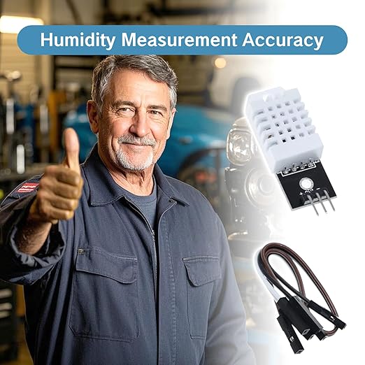 NIIIYTYB 2PCS DHT22 Sensor Temperature-Humidity Monitor Digital Temperature and Humidity Sensor Replace SHT11 SHT15 Ideal for DTH22 Projects and Light Use