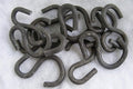 Black Dog Steel S Hooks - 6 Gauge, 12 Pack, Reusable, Stake Mountable