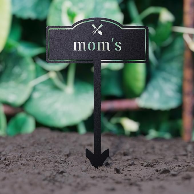 Herb Garden Markers Plant Labels - Customized Metal Labels Plant Markers Garden Signs for Vegetables, Tags Plant Name Stakes (1 PC)