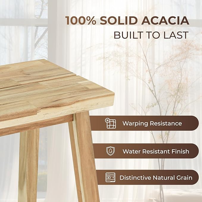 ARROWSTONE Solid Wood Bench for Entryway, Bed Bench, Dining, Plant Stand - Wooden Bench Indoor (47 inches)