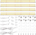 FOXGARDEN Grow Lights for Indoor Plants, 2FT 40W (4×10W) Full Spectrum LED Plant Growing Lamp, Grow Light Strip, Grow Light for Seed Starting, Plug and Play, Separate Switch, 4-Pack