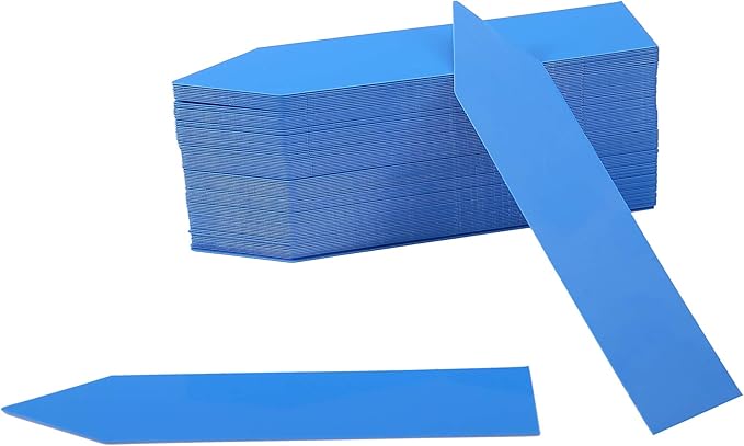 1000 Pcs 4 Inch Garden Plant Labels, Plastic Nursery Tags Waterproof Pot Seed Markers, Blue