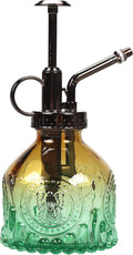 Glass Plant Mister Spray Bottle 200ML Watering Bottle with Top Pump Watering Can for Indoor Outdoor House Plants,Flowers (Brown-Green)