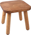Wooden Step Stool, Indoor Plant Stand, Wood Legs Detachable for Plant Stand, Stable 9.3” Tall Flower Holder for Heavy Pots, Gardening Display for Decor Living Room Patio -Walnut