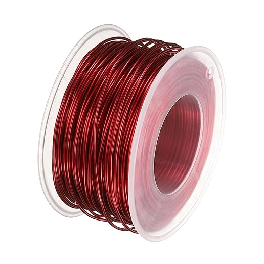HARFINGTON Bonsai Wire Anodized Aluminum Training Wire Roll 1mm/18 Gauge 98ft Length Bendable Bonsai Tree Wire for Garden, Horticulture, Landscape, Planting, Red