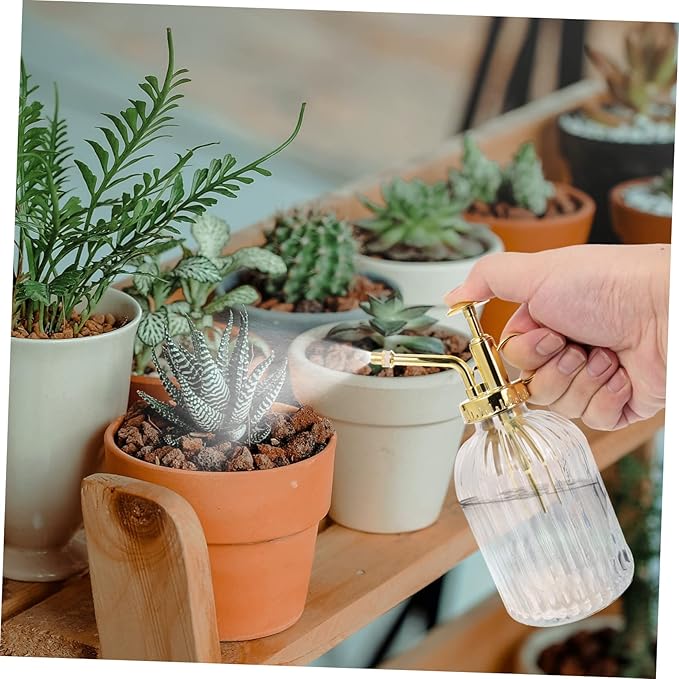 Milisten Vintage Glass Plant Mister Spray Bottle Watering Spray Bottle for Indoor and Outdoor Plants for Succulents Flowers and Bonsai Refillable Lightweight and Easy