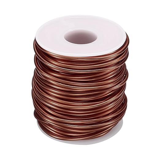 HARFINGTON Bonsai Wire Anodized Aluminum Training Wire Roll 2.5mm/10 Gauge 66ft Length Bendable Bonsai Tree Wire for Garden, Horticulture, Landscape, Planting, Copper