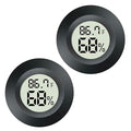 2 Pack Mini Digital Hygrometer Gauge Indoor Thermometer, LCD Monitor Temperature Outdoor Humidity Meter for Greenhouse Jars Incubators Guitar Case, Fahrenheit (℉) or Celsius(℃)