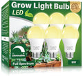 6 Pack Full Spectrum Grow Light Bulbs,A19 Grow Lights for Indoor Plants,Dimmable E26 9W Grow Bulb Replace up to 100W,Plant Lights for Indoor Growing,Flowers,Greenhouse,Indore