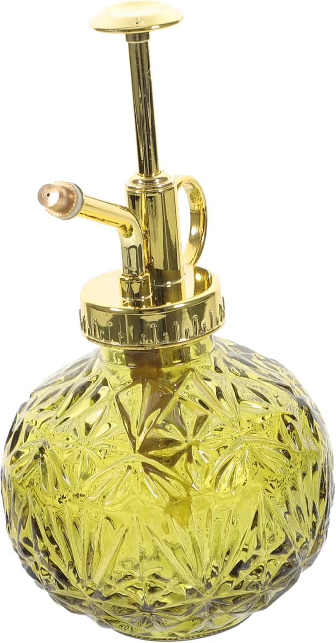 Toddmomy Glass Plant Mister Spray Bottle Vintage Watering Pot Pump for Indoor Plants Glass Design for Easy Monitoring and Uniform Mist Spraying