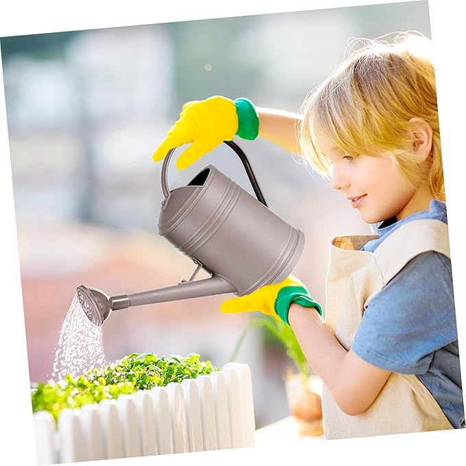 Generic Long Spout Watering Can Large Capacity Plastic Pot for Indoor Outdoor Plants Ergonomic Handle Energy-Saving Garden Tool for Home Use