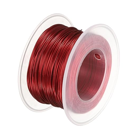 HARFINGTON Bonsai Wire Anodized Aluminum Training Wire Roll 0.8mm Gauge 98ft Length Bendable Bonsai Tree Wire for Garden, Horticulture, Landscape, Planting, Red