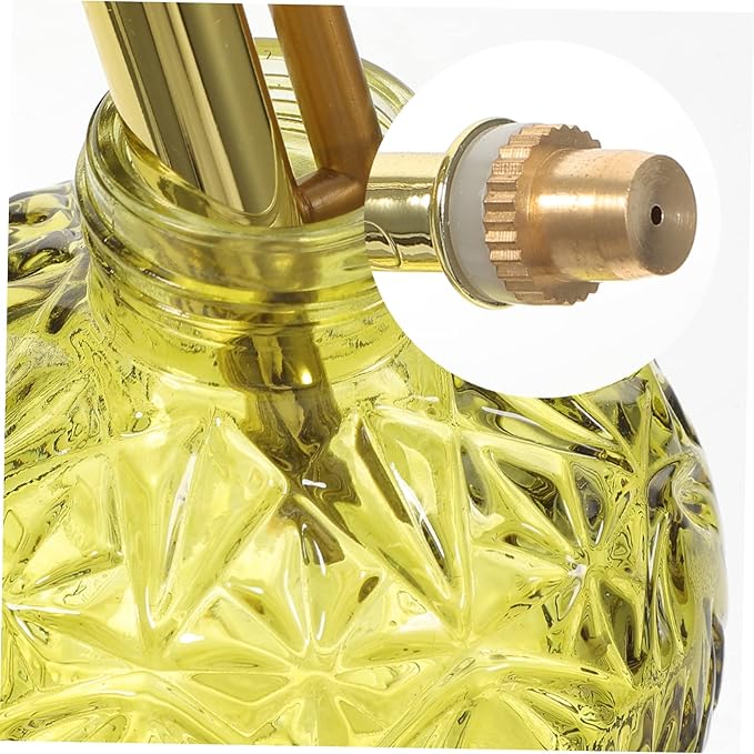 Toddmomy Glass Plant Mister Spray Bottle Vintage Watering Pot Pump for Indoor Plants Glass Design for Easy Monitoring and Uniform Mist Spraying