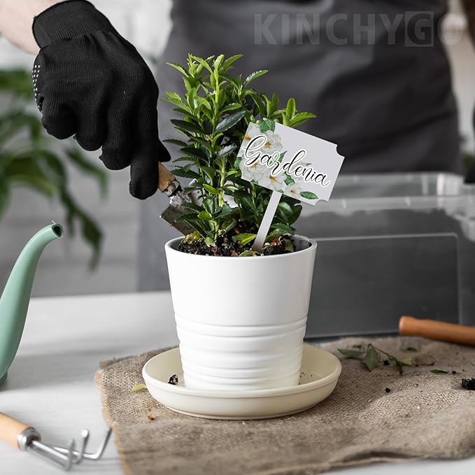 5 Pack T-Type Plant Labels Waterproof Sublimation Acrylic Plants Marker Blanks Garden Stake Tags for Indoor Outdoor Decor 6.88x3.94 inch