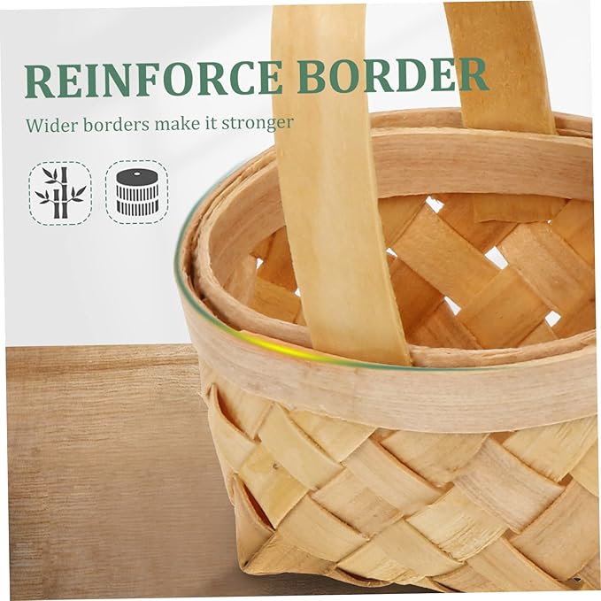 Zerodeko 4sets Rattan Flower Basket Seagrass Woven Planter Wedding Baskets Jewelry Makeup Organizer Garden Indoor Outdoor Decor 4pcs*4