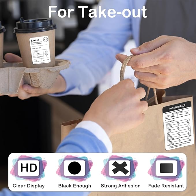 Thermal Labels Compatible for Supvan T50M Pro, Phomemo M110, Label Maker Tape Refill, Weatherproof & Tear-Resistant Thermal Stickers (40mm x 60mm, 1.57''x2.36'')
