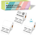 Thermal Labels Compatible for Supvan T50M Pro, Phomemo M110, Label Maker Tape Refill, Weatherproof & Tear-Resistant Thermal Stickers (40mm x 40mm, 1.57''x1.57'')