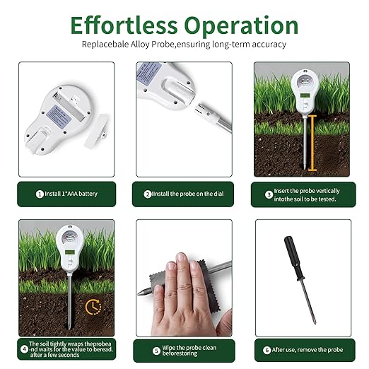 Soil Moisture Meter, Plant Water Monitor, Hygrometer Sensor for Gardening, Farming, Indoor and Outdoor Plants (Basic Style + Two prode)