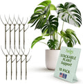 Twigs GA - Stackable Plant Support Stakes, Indoor & Outdoor Houseplant Stem Support, Garden Accessories, Durable Trellis Alternative for Climbing & Potted Plants - Moonstone, 10 Pack, 17" L