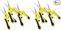 iPower 6.5 Inch Gardening Scissors Hand Pruner Pruning Shear for Gardening and Trimming, Heavy-Duty, Ultra Sharp Stainless Steel, Yellow, 6-Pack