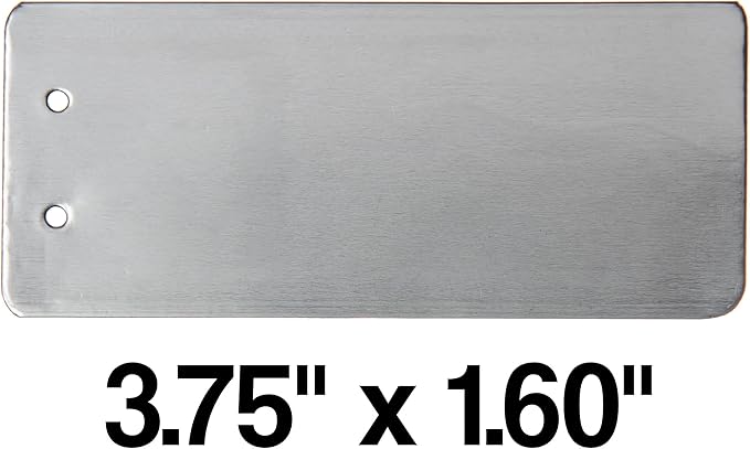 Impress-O-Tag Jumbo Double Sided Write On Metal Foil Tags (Pack of 100)
