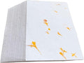 Wanderings Handmade Paper with Real Flower Petal - 4" x6” - Thick 150 GSM - 50 Pack - Ideal for Place Cards, Blank Name Cards for Table Setting, Gift Tags, Invitations, Save the Date, Greeting Cards