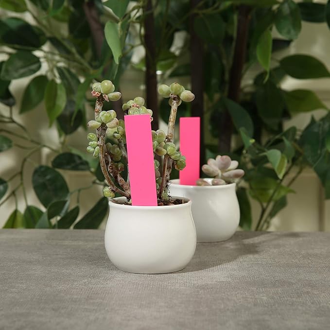 1000 Pcs 4 Inch Garden Plant Labels, Plastic Nursery Tags Waterproof Pot Seed Markers, Pink