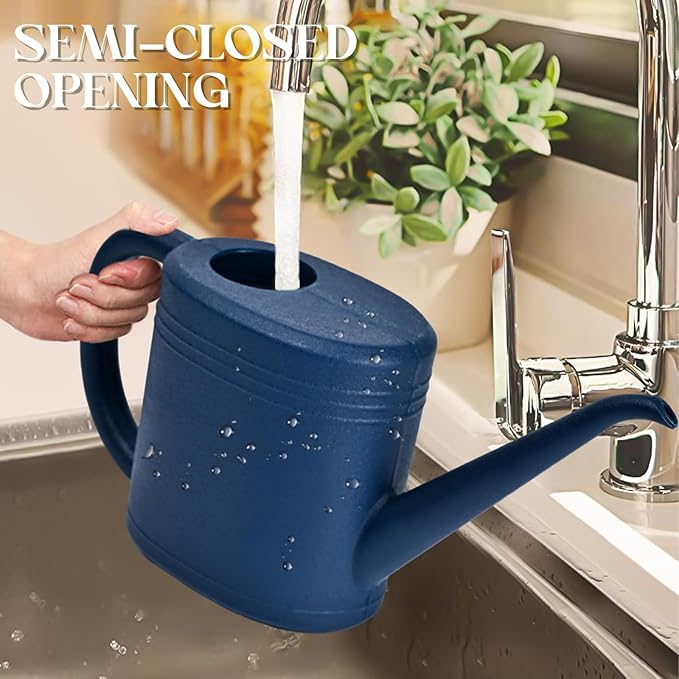 Watering Can for Garden Indoor Plants Outdoor Plant House Flower - 1/4 Gallon - Deep Blue