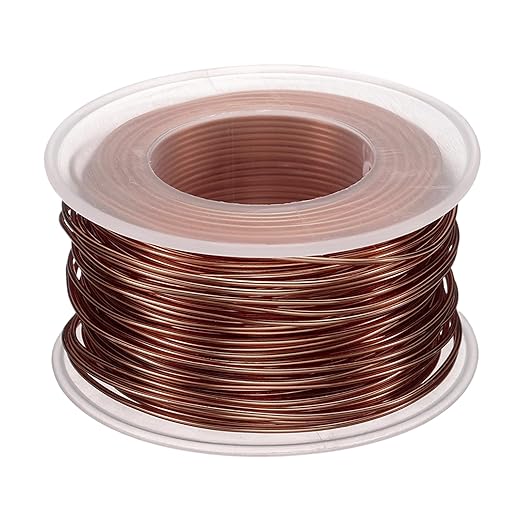 HARFINGTON Bonsai Wire Anodized Aluminum Training Wire Roll 1mm/18 Gauge 98ft Length Bendable Bonsai Tree Wire for Garden, Horticulture, Landscape, Planting, Copper