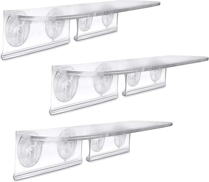 Window Garden Double Veg Ledge – Create an Indoor Garden, Hold Your Planter Pots, Seed Starter, Figurines on Your Window. Grow Herbs, Microgreens, Succulents, Indoor Garden Kit (3 Pack)