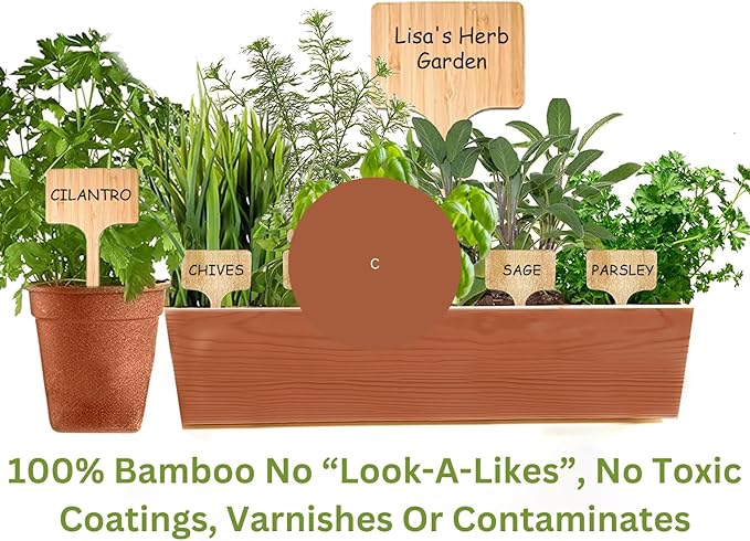 30 Pack 2 Sizes Plant Labels Large Garden Markers Plant Name Tags Easy to See and Read