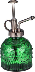 Embossed Thick Glass Plant Mister Spray Bottle with Nozzle Non Slip Glass Spray Bottle for Indoor Plants Multi Functional Watering and Cleaning Mister for Home and Garden Use