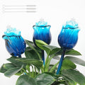Large Plant Watering Globes Set of 3-10 oz Indoor/Outdoor Large Self Watering Globes Planter Insert, for Mother/Father/Friend/Plant Enthusiasts (Blue Rose)