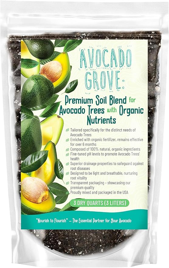 GARDENWISE Avocado Tree Soil – Premium Organic Potting Mix for Avocado Trees | Tailored pH & Organic Nutrients | Fast-Draining & Moisture-Retaining | Indoor & Outdoor Use (2 QUARTS)