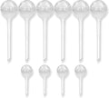 Little Green Leaf Automatic Plant Watering Globes, Self Watering Planter Inserts (Set of 10) | Clear Plastic Bulbs | 6 × 300ml + 4 × 70ml | Indoor & Outdoor Use