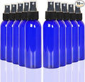 Youngever 10 Pack Spray Bottles 4 Ounce, Refillable Plastic With Lids, Empty Fine Mist Mini Travel Bottles (Blue)