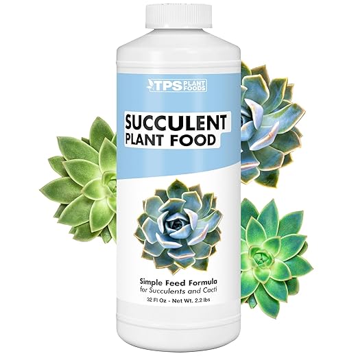Succulent Fertilizer – Liquid Plant Food for Compact Growth, Vibrant Color & Stronger Root Development, 32 oz