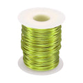 HARFINGTON Bonsai Wire Anodized Aluminum Training Wire Roll 1.5mm/15 Gauge 98ft Length Bendable Bonsai Tree Wire for Garden, Horticulture, Landscape, Planting, Yellow Green
