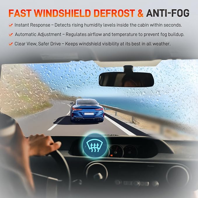 55111389AF HVAC Humidity Sensor Compatible with Jeep Grand Cherokee Compass, Dodge Ram 1500 Durango Challenger Charger Journey Dart, Pacifica Voyager 200 300, 2011-2023, Replace# 926-369 55111389AD
