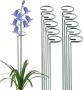 10 Pieces 36 inch Green Single Stem Plant Stakes Flower Support Rings,Gardening Planter Cages for Single Stem Flowers, Amaryllis,Peony, Lily,Narcissus