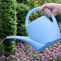 2024 New Plant Watering Can - Watering Can 1 Gallon Long Spout Watering Can, Flower Patterns Indoor Watering Can with Comfortable Handle Plastic Watering Can Outdoor for Garden Plants (Sky Blue)