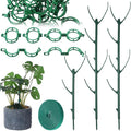 5 Pack Plant Stakes for Indoor Plants Monstera Plant Support Stakes Adjustable Plant Support Pole Support Pole with Clamps for Climbing Indoor and Outdoor, Garden Accessories