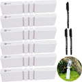 ZOENHOU 1200 PCS Plastic Plant Tags, White Adjustable Wrap Around Plant Hanging Tree Tags Nursery Garden Labels, Plant Labels for Garden
