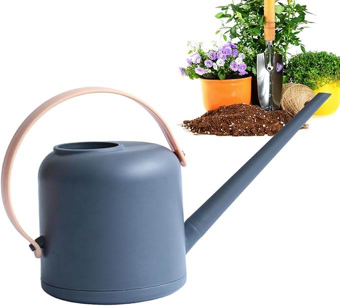 Long-Spout Watering Can, Indoor Plant Waterer, 1.7L Capacity Can with Durable Build, Gardening Tool Material, Watering Device with Detachable Handle, Plant Waterer for Succulents and Flowers