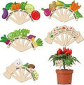 30 Pack Wooden Garden Plant Markers Garden Potted Plants Labels for Vegetable Flowers Funny Yard Stakes Tags Decorations
