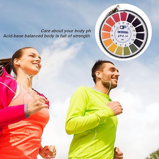 Jovitec Universal Ph Test Paper Strips Ph Test Strips Roll, Measure Full Range 0-14 Each 16.4 ft(12 Rolls)